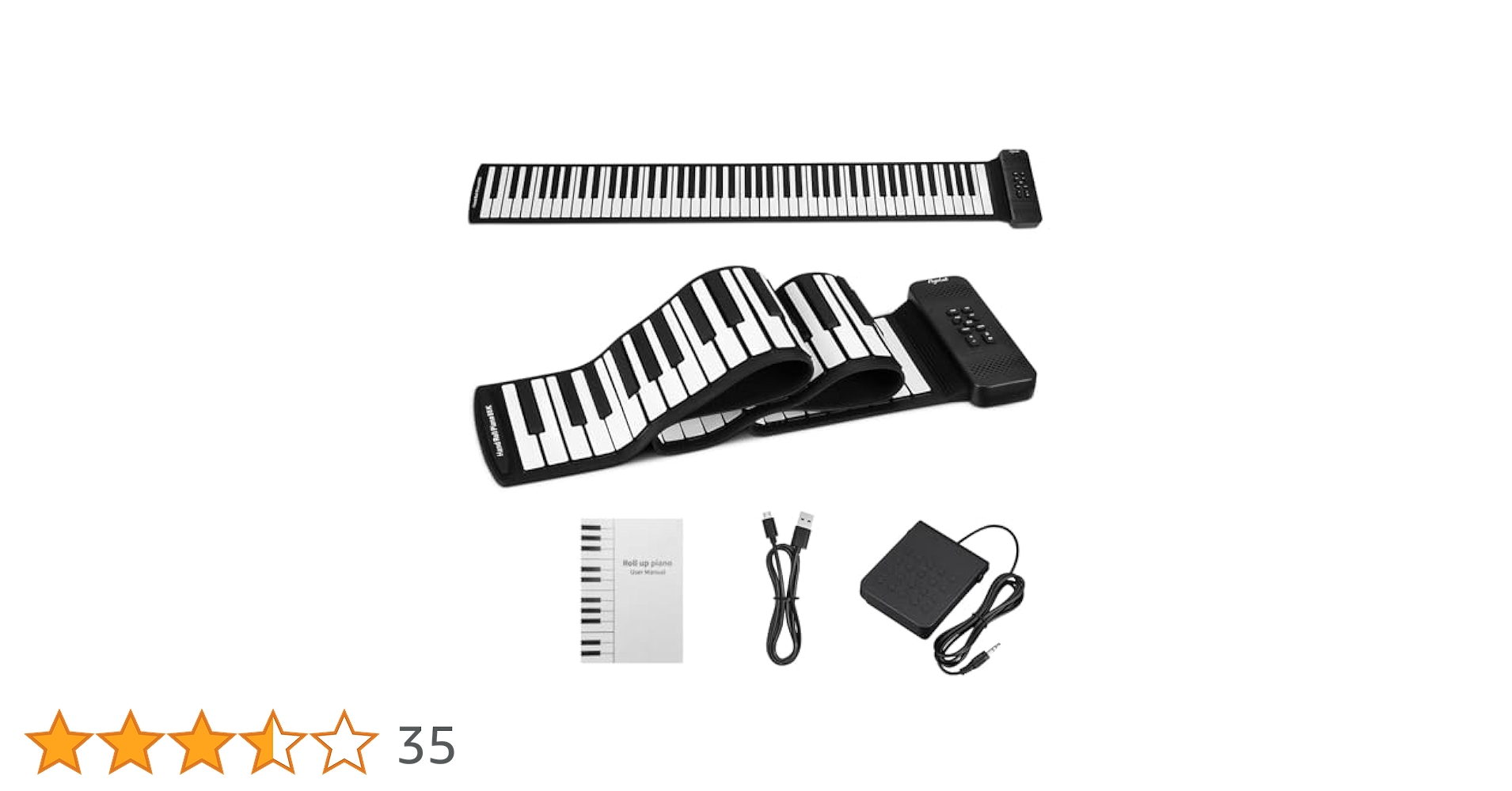 Amazon | 電子ピアノ 88鍵盤 ロールアップピアノ 折りたたみ